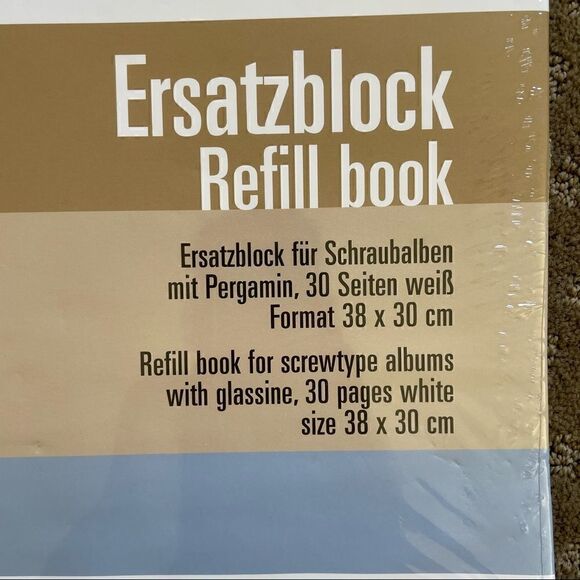 Goldbuch Refill Pad for Screw Type Albums with Glassine Cover NWT - Picture 3 of 9